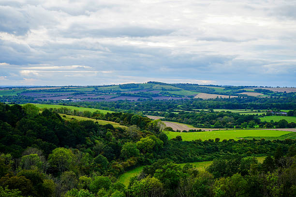 istock Views over green countryside and rolling hills 2210879883