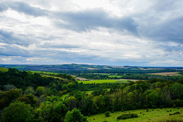 istock Views over green countryside and rolling hills 2210879962