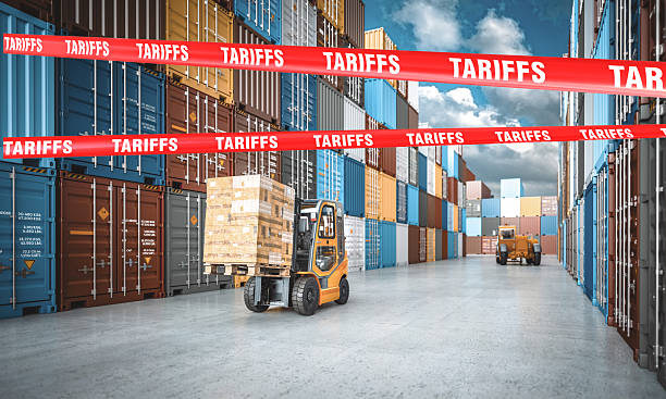 istock Tariffs, trade war and blockade affecting international freight transport 2210881688