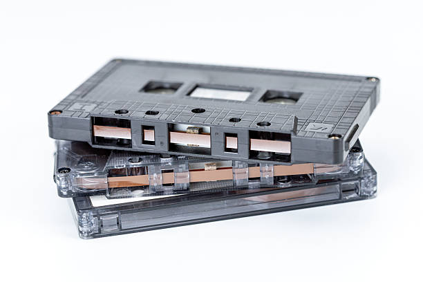 istock Retro Audio: A stack of vintage cassette tapes. 2210886298