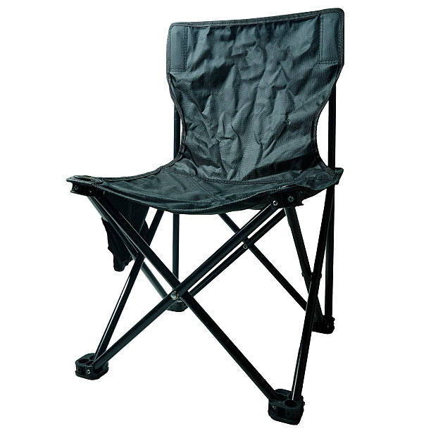 istock Black Portable Folding Chair Isolated on a White Background 2210887150