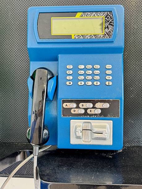istock Blue Payphone with Keypad and Coin Slot 2210904027
