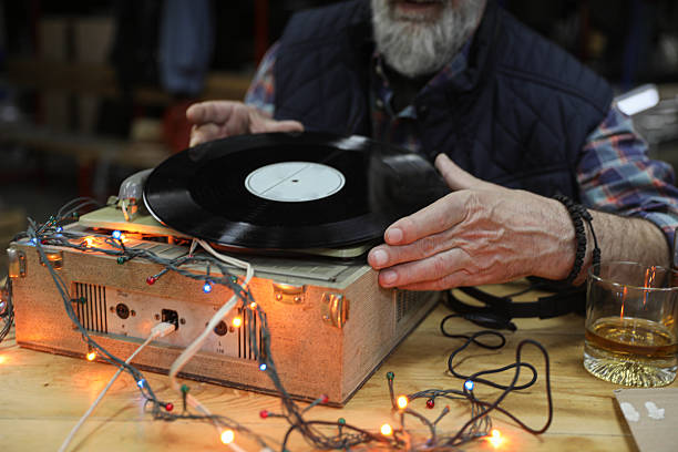 istock Old School Cool: Gramophone, Plaid Shirt, and a Backwards Cap, close up 2210914920