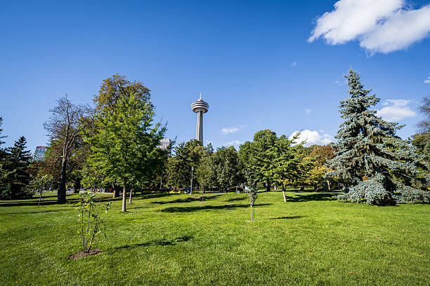 Skylon tower from Queen Victoria Park in Niagara City, Canada