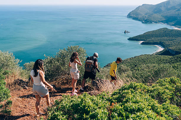 istock Family hiking at Arrabida Natural park 2210926610