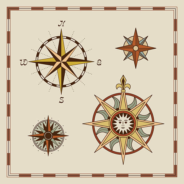 Vintage-Inspired Compass Rose Designs