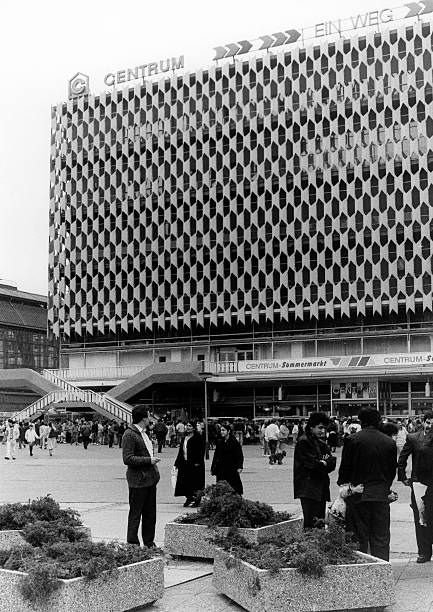 Alexanderplatz in the center of East Berlin with the Centrum department store - German Democratic Republic.