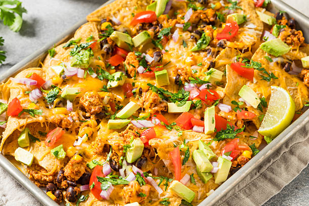 istock Homemade Vegan Loaded Sheet Pan Nachos 2210929947