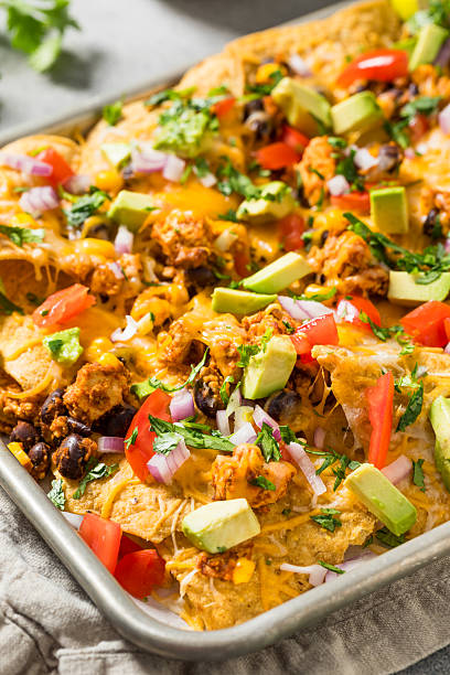 istock Homemade Vegan Loaded Sheet Pan Nachos 2210930074