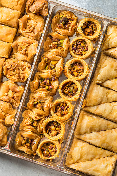 istock Assorted Sweet Homemade Turkish Baklava 2210930175