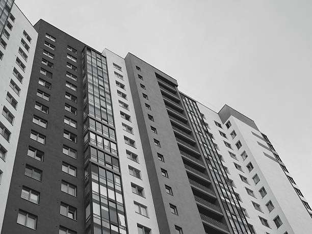 istock Contemporary Modern Apartment Building Showcasing Striking and Unique Architectural Design 2210930424