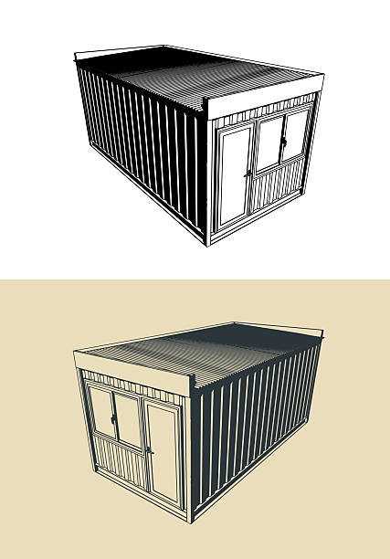 Container Graphics For Project Building 90+ Prefab Container Homes Stock Illustrations, Royalty-Free Vector ...