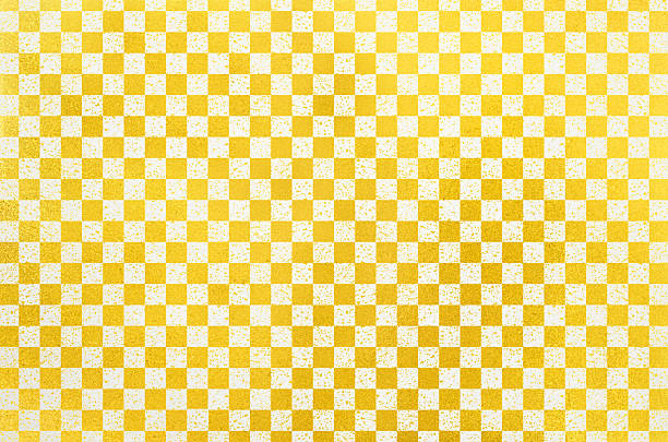 istock Japanese washi paper background with checkered pattern illustration 2210941109