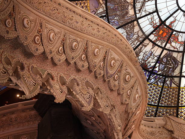 istock Explore the intricate architectural details that feature stunning stained glass artistry and design 2210945737