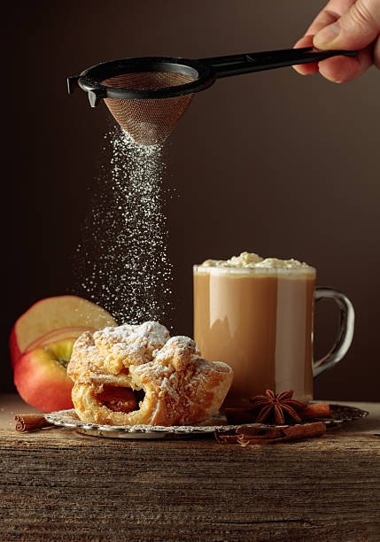 istock Vienna strudel and caffe latte on an old wooden table. 2210959935
