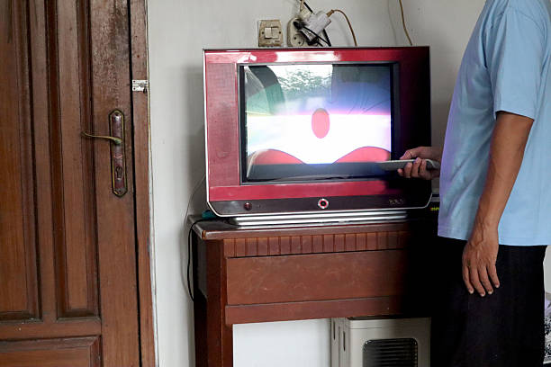 People and retro technology.