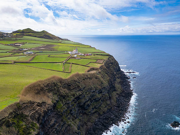 istock farol da ferraria lighthouse, sao miguel, azores 2210962976