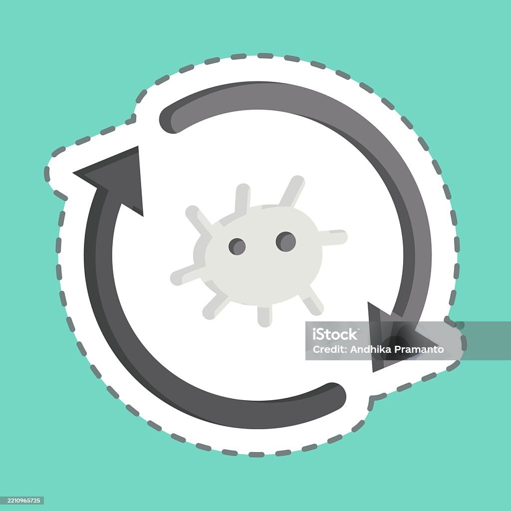 Reprogramming Symbol Sticker Line Cut Cell Reprogramming Related To Bioengineering Symbol ...