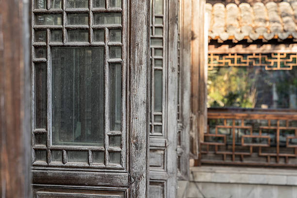 Chinese traditional wooden door