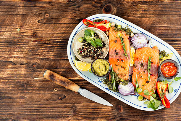 healthy salmon salad