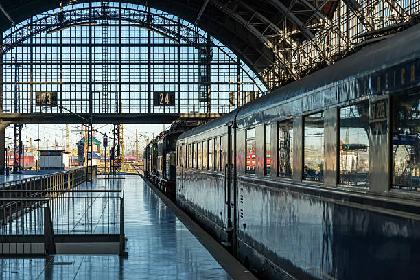 istock Old passenger train in the Leipzig Central Station 2210972820