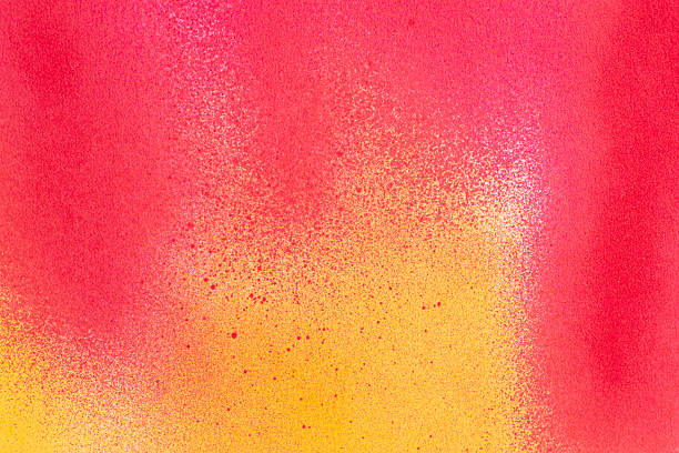 istock Red and yellow spray paint background 2210973470