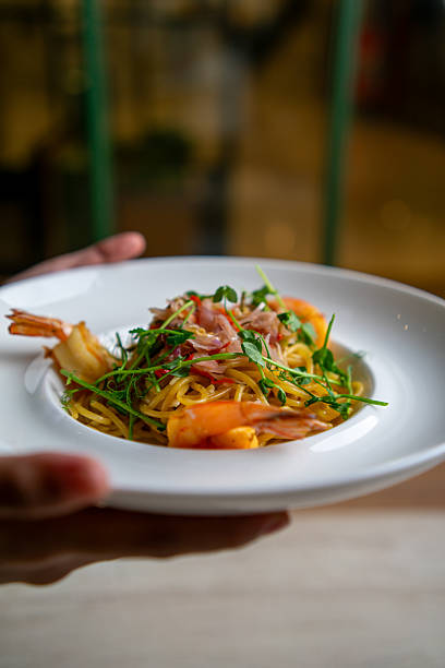 istock Delicious Shrimp Pasta Dish 2210973850
