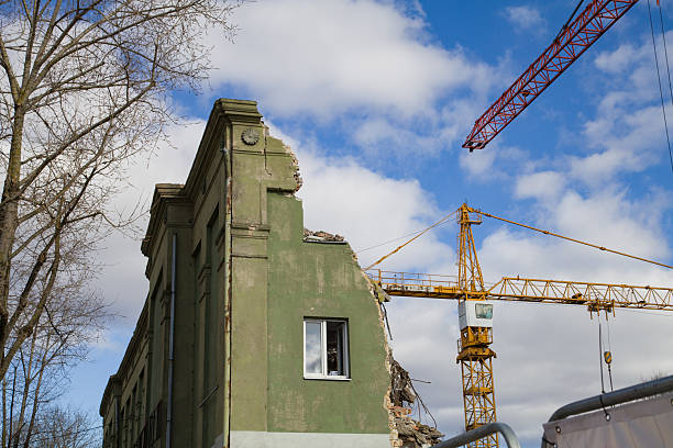 Demolition of buildings in urban