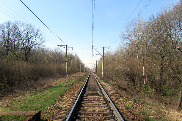 istock Railway Tracks Stretching into the Distance 2210983918