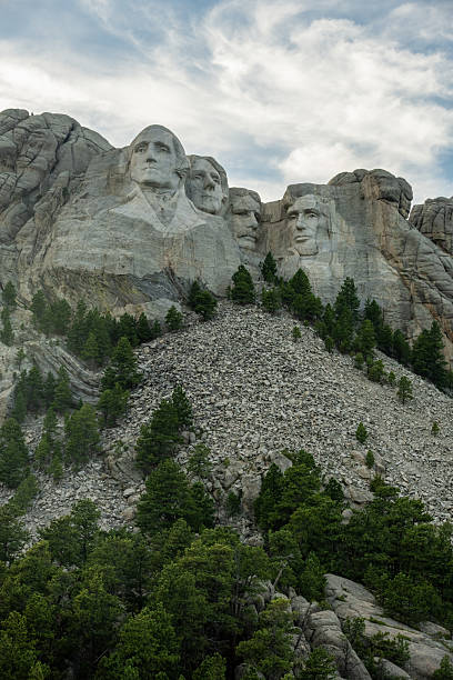 istock Mount Rushmore Stands Above The Scree Field And Forest Below 2210994524