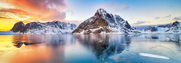 istock Beautiful sunrise in Norway - lofotens 2210995343