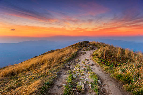 istock Beautiful autumn sunset in the mountains 2210996234