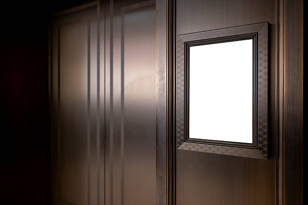 istock The blank sign next to the elevator door 2210997585