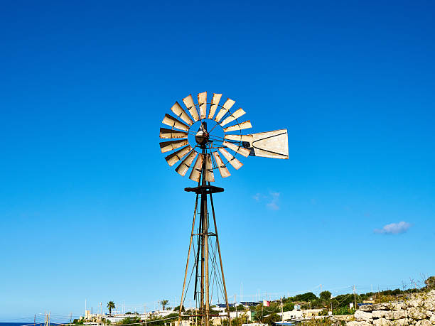 Classic vintage style windmill used on farms