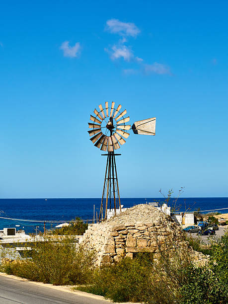 Classic vintage style windmill used on farms