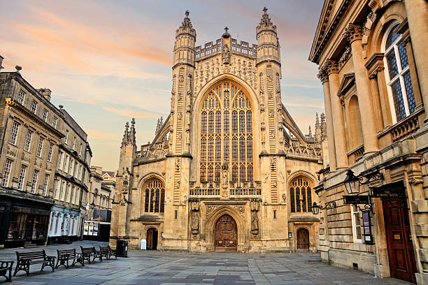 istock Bath Abbey and the Roman Baths at sunset 2211020035