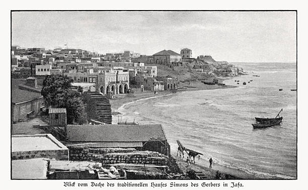 istock Historical view of Jaffa, Israel, halftone print, published in 1894 2211026279