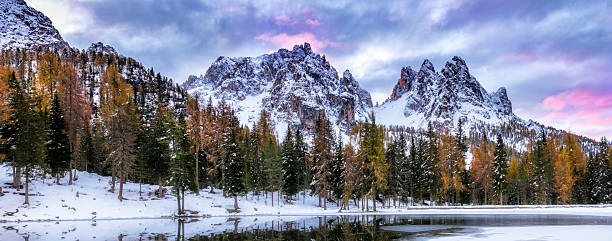 istock Sunset at the lake in the mouintains 2211030786