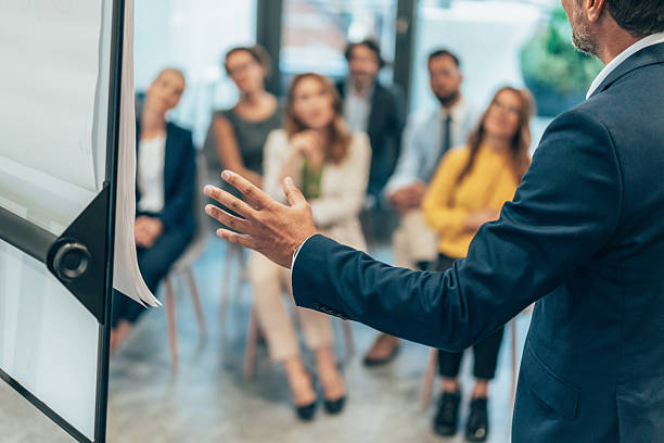 istock Business team leader giving presentation 2211049703
