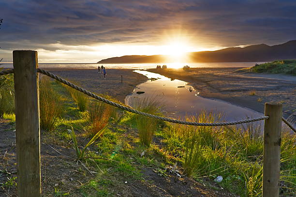 istock Sunset behind the Kapiti Island 2211053110