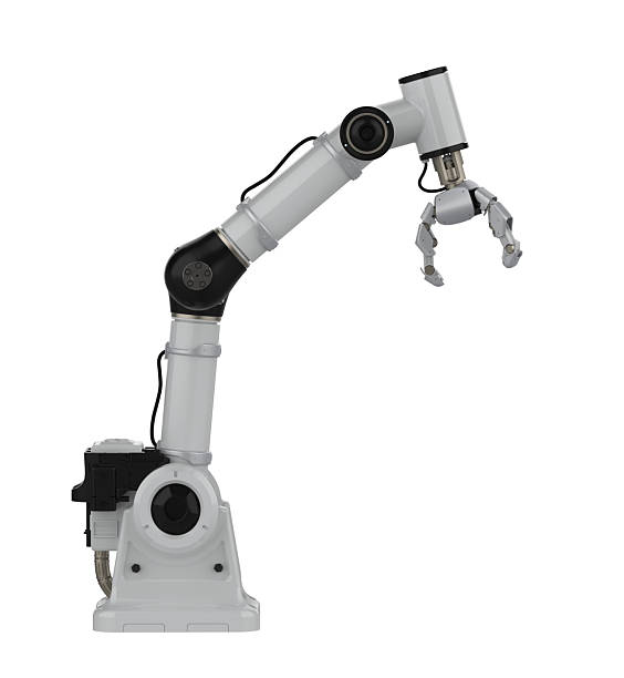 istock White ai robotic gripper arm isolated on white 2211053498