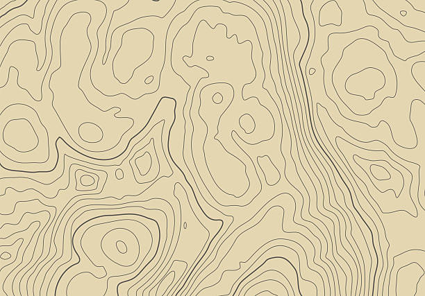 Topographic map background with altitude lines. Abstract terrain topography, with elevation levels of the relief