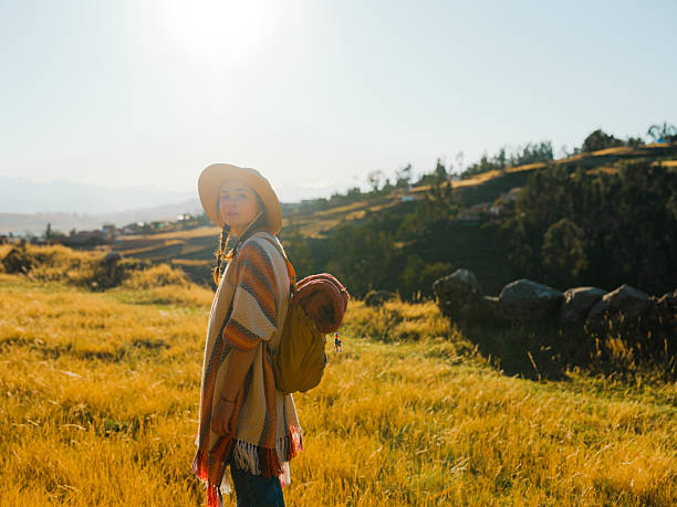 istock Woman exploring in Urubamba valley during trip to Peru 2211066376