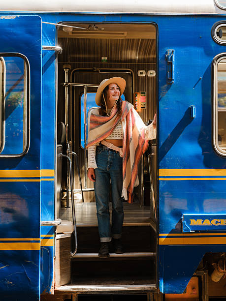 istock Woman boarding Machu Picchu train in Peru 2211066470