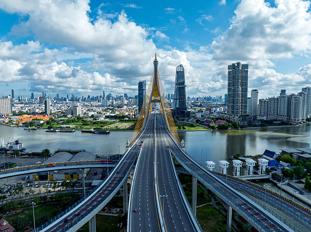 Bhumibol Bridge, Bangkok, Thailand