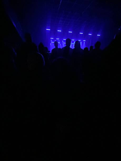 Rock Concert in Blue Light