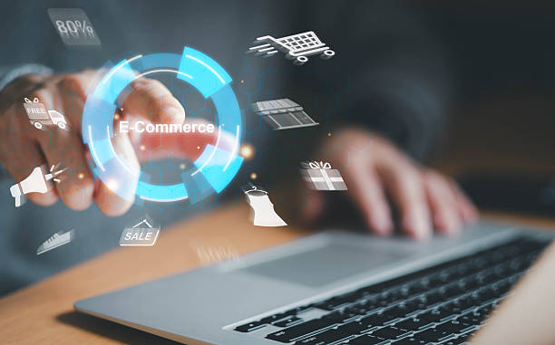 istock Online shopping customer point and manage online e-commerce business automation logistic supply chain in online dashboard. Global worldwide logistic management for online shopping with warehouse 2211075709