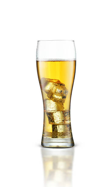 istock full mug with beer and ice cubes 2211076533