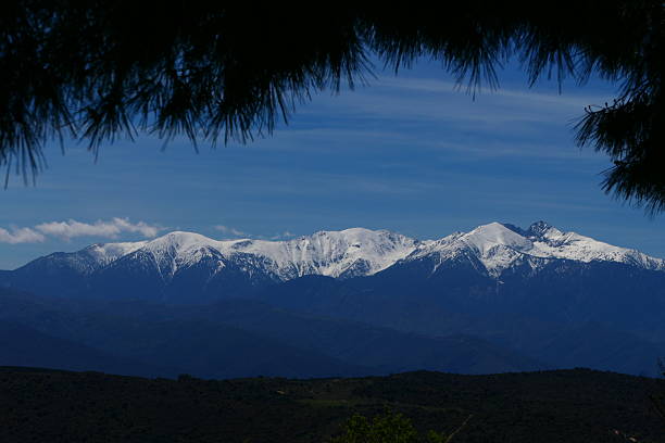 Belesta, view of Canigou (Fenouilledes region): Pyrenees Orientales