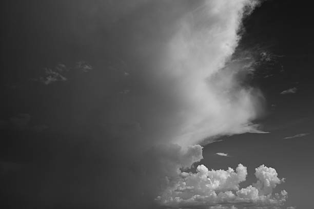 istock black and white image, buautiful sky with cloud in rainy day 2211080099